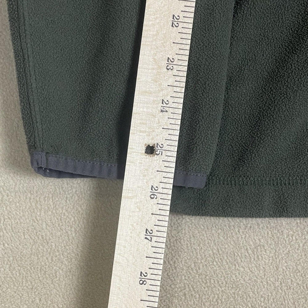 Timberland Fleece Pullover Mens XL Quarter-Zip Olive Green Chest Pocket EUC - Picture 7 of 10